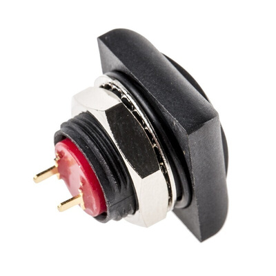 RS PRO Push Button Switch, Momentary, PCB, 13.6mm Cutout, SPST, 30V dc, IP67