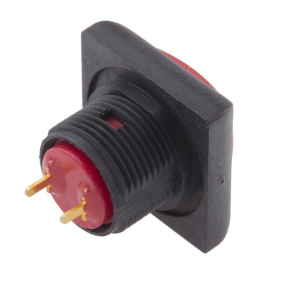 RS PRO Push Button Switch, Momentary, PCB, 13.6mm Cutout, SPST, 30V dc, IP67