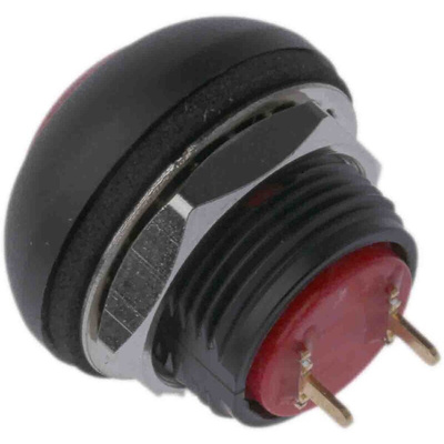 RS PRO Miniature Push Button Switch, Momentary, PCB, 13.6mm Cutout, SPST, 30V dc, IP67