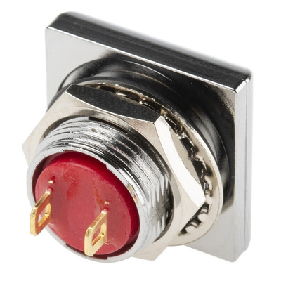 RS PRO Miniature Push Button Switch, Momentary, Panel Mount, 13.6mm Cutout, SPST, 250 V ac @ 200 mA, 50 V dc @ 200 mA,