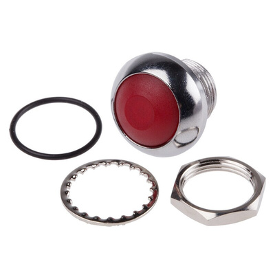 RS PRO Miniature Push Button Switch, Momentary, Panel Mount, 13.6mm Cutout, SPST, 250 V ac @ 200 mA, 50 V dc @ 200 mA,
