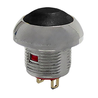 RS PRO Miniature Push Button Switch, Momentary, Panel Mount, 13.6mm Cutout, SPST, 250 V ac @ 200 mA, 50 V dc @ 200 mA,