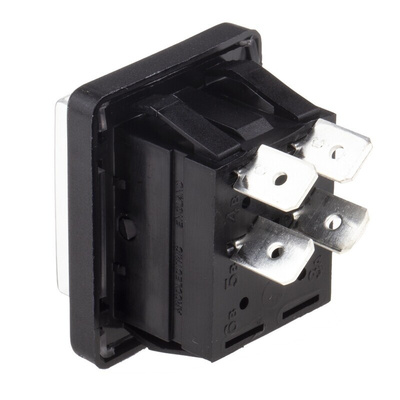 Arcolectric (Bulgin) Ltd DPST, On-Off Rocker Switch Panel Mount