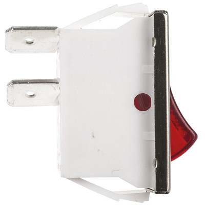 Arcolectric (Bulgin) Ltd Illuminated DPST, On-Off Rocker Switch Panel Mount