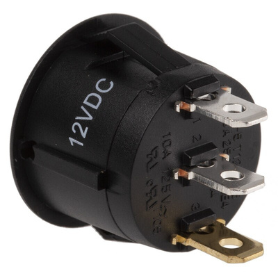 RS PRO Illuminated SPST, On-Off Rocker Switch Panel Mount
