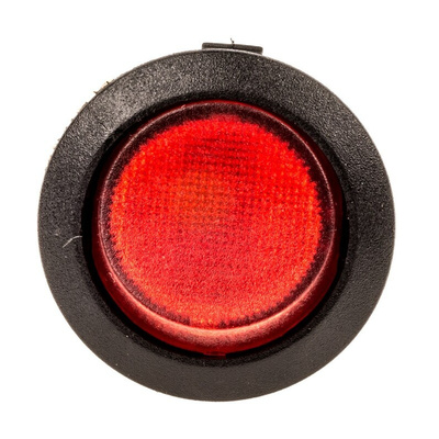 RS PRO Illuminated SPST, On-Off Rocker Switch Panel Mount