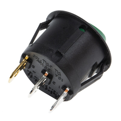 RS PRO Illuminated SPST, On-Off Rocker Switch Panel Mount