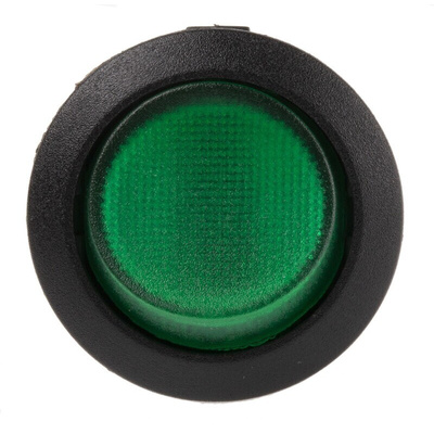 RS PRO Illuminated SPST, On-Off Rocker Switch Panel Mount