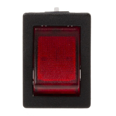 Arcolectric (Bulgin) Ltd Illuminated DPST, On-Off Rocker Switch Panel Mount
