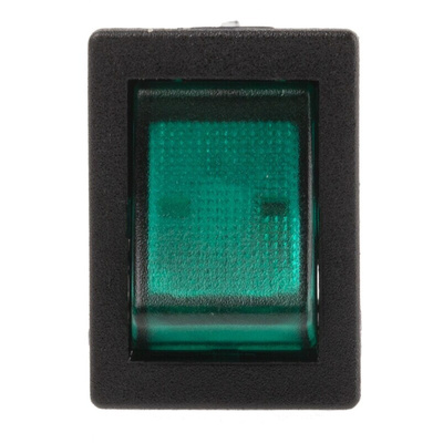 Arcolectric (Bulgin) Ltd Illuminated DPST, On-Off Rocker Switch Panel Mount