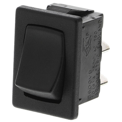 Arcolectric (Bulgin) Ltd SPST, On-Off Rocker Switch Panel Mount