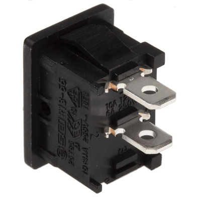 RS PRO SPST, On-None-Off Rocker Switch Panel Mount