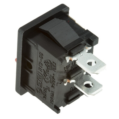 RS PRO SPST, On-None-Off Rocker Switch Panel Mount