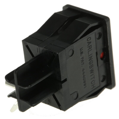 Carlingswitch SPST, On-None-Off Rocker Switch Panel Mount