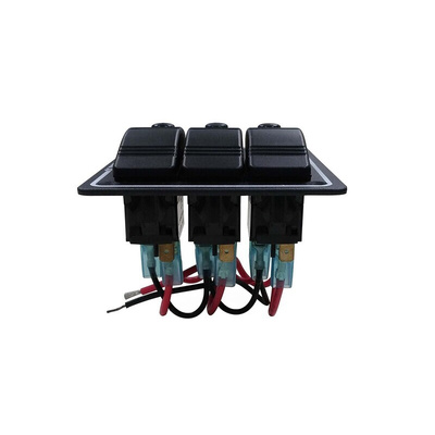 RS PRO Illuminated SPST, Latching Rocker Switch Panel Mount