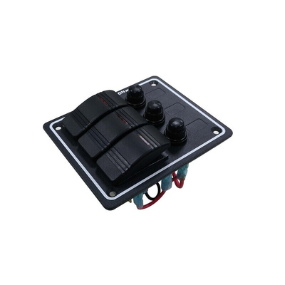 RS PRO Illuminated SPST, Latching Rocker Switch Panel Mount