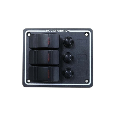 RS PRO Illuminated SPST, Latching Rocker Switch Panel Mount