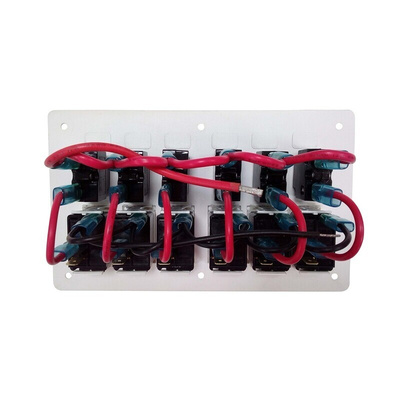RS PRO DPDT, (On)-Off-(On) Rocker Switch Panel Mount