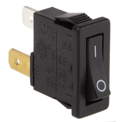 Arcolectric (Bulgin) Ltd SPST, On-Off Rocker Switch Panel Mount