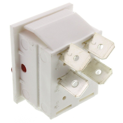 Arcolectric (Bulgin) Ltd Illuminated DPST, On-Off Rocker Switch Panel Mount