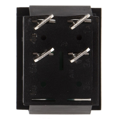 Arcolectric (Bulgin) Ltd Illuminated DPST, On-Off Rocker Switch Panel Mount