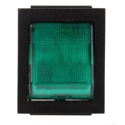 Arcolectric (Bulgin) Ltd Illuminated DPST, On-Off Rocker Switch Panel Mount