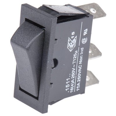 Arcolectric (Bulgin) Ltd SPDT, (On)-On Rocker Switch Panel Mount