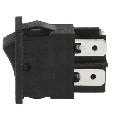 Arcolectric (Bulgin) Ltd DPST, On-Off Rocker Switch Panel Mount