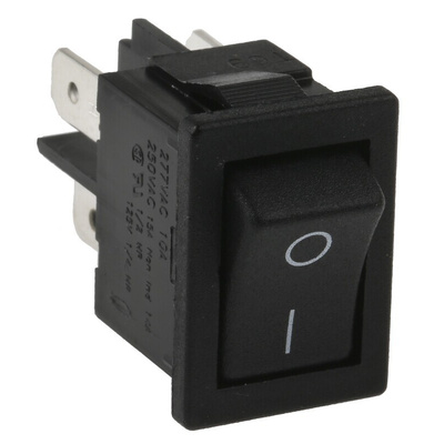 Arcolectric (Bulgin) Ltd DPST, On-Off Rocker Switch Panel Mount