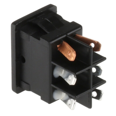 C & K Illuminated DPST, On-Off Rocker Switch Panel Mount
