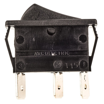 Arcolectric (Bulgin) Ltd SPDT, On-Off-On Rocker Switch Panel Mount