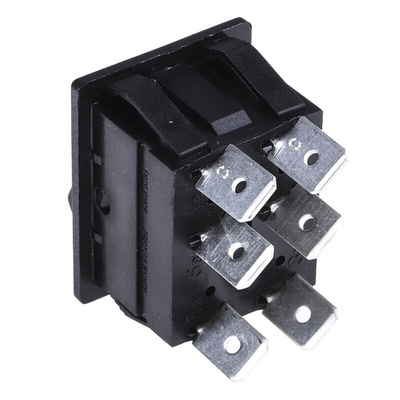 Arcolectric (Bulgin) Ltd DPDT, On-On Rocker Switch Panel Mount