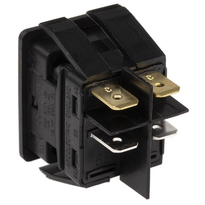Arcolectric (Bulgin) Ltd DPST, On-Off Rocker Switch Panel Mount