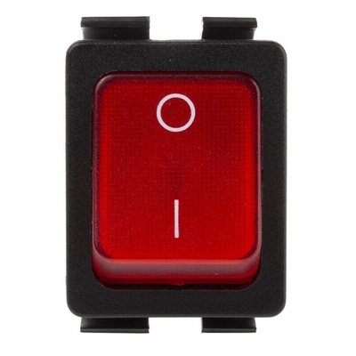 Arcolectric (Bulgin) Ltd Illuminated DPST, On-Off Rocker Switch Panel Mount