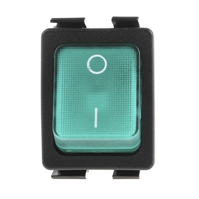 Arcolectric (Bulgin) Ltd Illuminated DPST, On-Off Rocker Switch Panel Mount