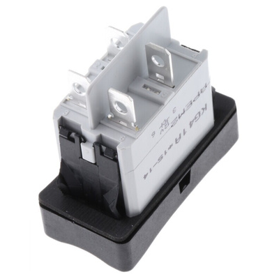 APEM Illuminated DPST, On-Off Rocker Switch Panel Mount