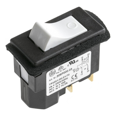 EICHOFF DPST, On-None-Off Rocker Switch Panel Mount