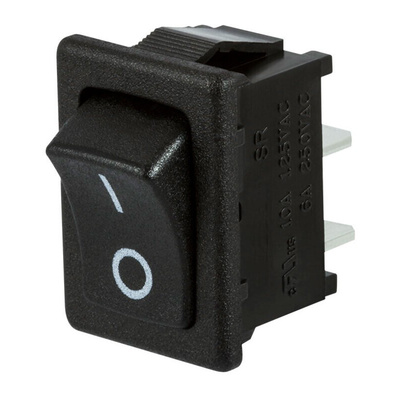 ZF SPST, On-None-Off Rocker Switch Panel Mount