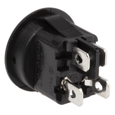 APEM Illuminated DPST, On-Off Rocker Switch Panel Mount
