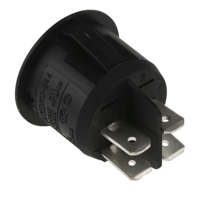 Arcolectric (Bulgin) Ltd DPST, On-Off Rocker Switch Panel Mount