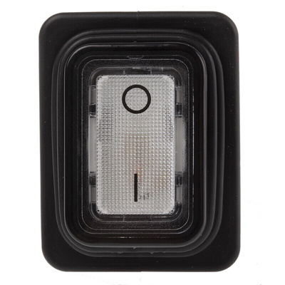 Marquardt Illuminated DPST, On-None-Off Rocker Switch Panel Mount