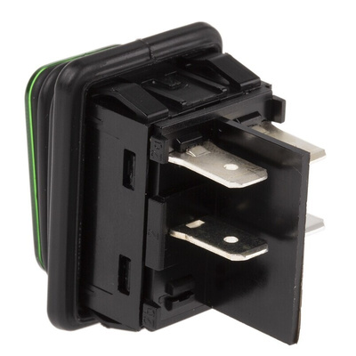 Marquardt Illuminated DPST, On-None-Off Rocker Switch Panel Mount