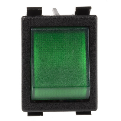 ZF Illuminated DPST, On-None-Off Rocker Switch Panel Mount