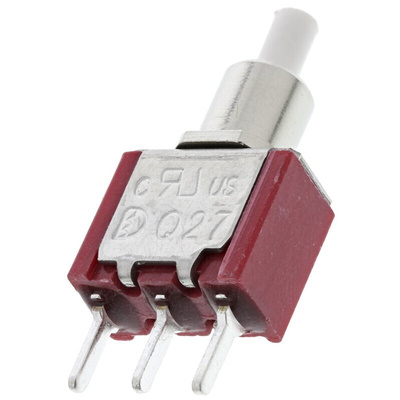 RS PRO Push Button Switch, Momentary, PCB, SPDT, 32/50/125V ac