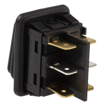Marquardt DPDT, On-Off-On Rocker Switch Panel Mount