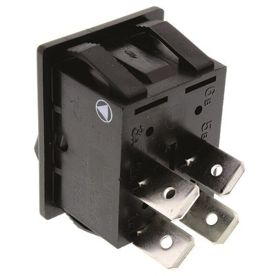 Arcolectric (Bulgin) Ltd DPST, On-Off Rocker Switch Panel Mount