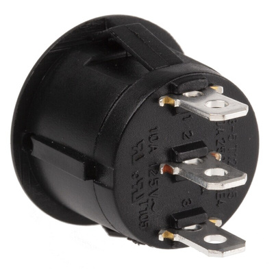 RS PRO SPDT, (On)-Off-(On) Rocker Switch Panel Mount