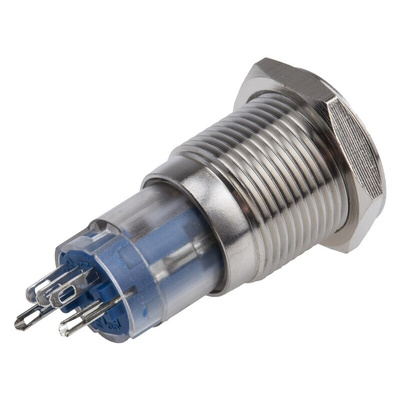 RS PRO Illuminated Push Button Switch, Latching, Panel Mount, 16mm Cutout, SPDT, Red LED, 250V ac, IP65, IP67