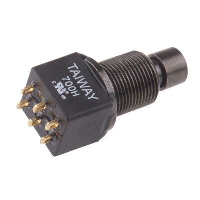 RS PRO Push Button Switch, Latching, PCB, DPDT, 28V dc, IP67