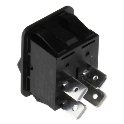 Arcolectric (Bulgin) Ltd DPST, On-Off Rocker Switch Panel Mount